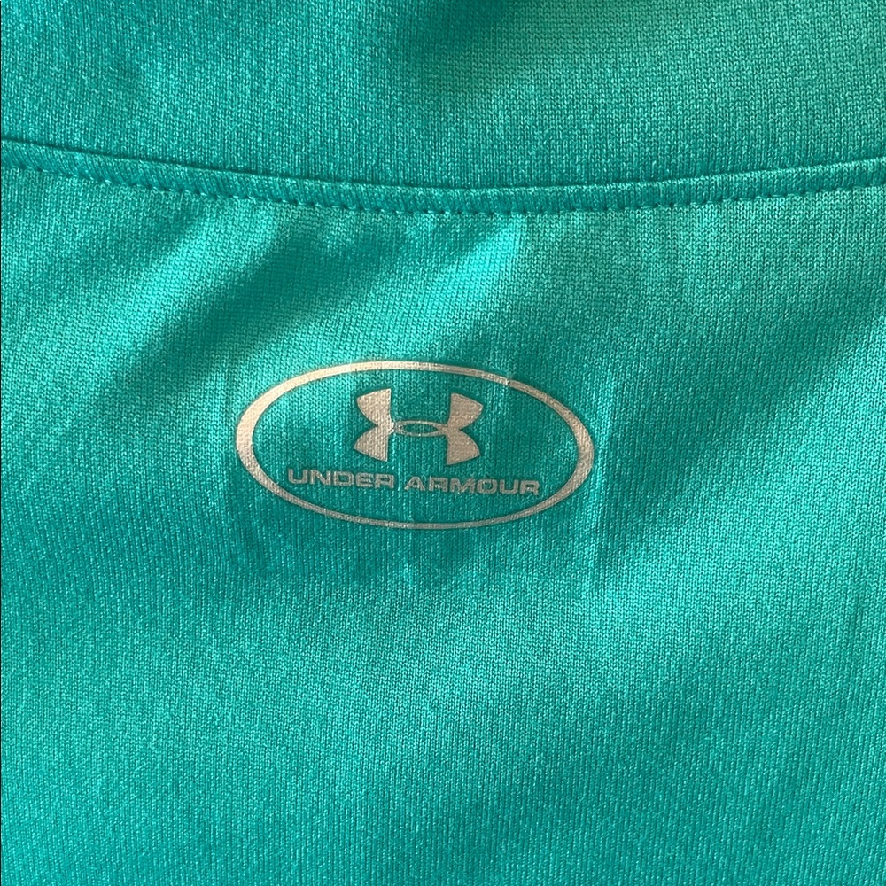 Under Armour Teal color Quarter-Zip Top Size Large - Picture 6 of 8